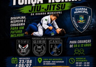 Inscrições Abertas: Projeto Social Força e Honra em Itapema