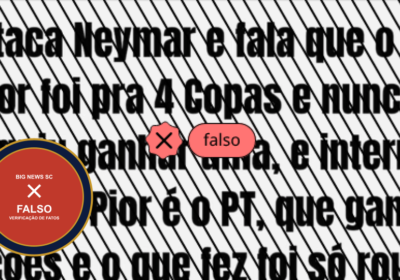 Lula não criticou Neymar após derrota da seleção brasileira