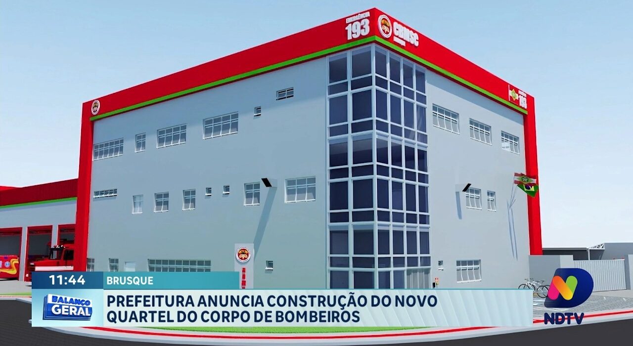 Brusque terá novo quartel do Corpo de Bombeiros