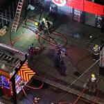 Incêndio atinge comércio na Grande Florianópolis e mobiliza equipes de resgate