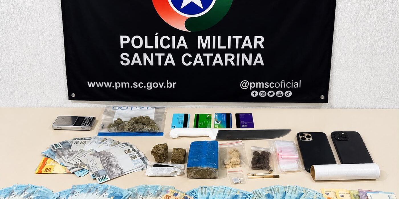 Polícia Militar prende motorista por tráfico de drogas e direção sob efeito de entorpecentes em Bombinhas
