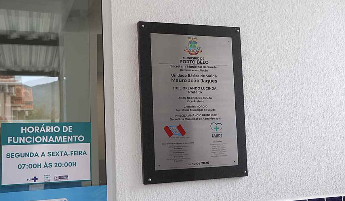 Porto Belo Entrega Reforma e Ampliação da Unidade Básica de Saúde Mauro João Jaques