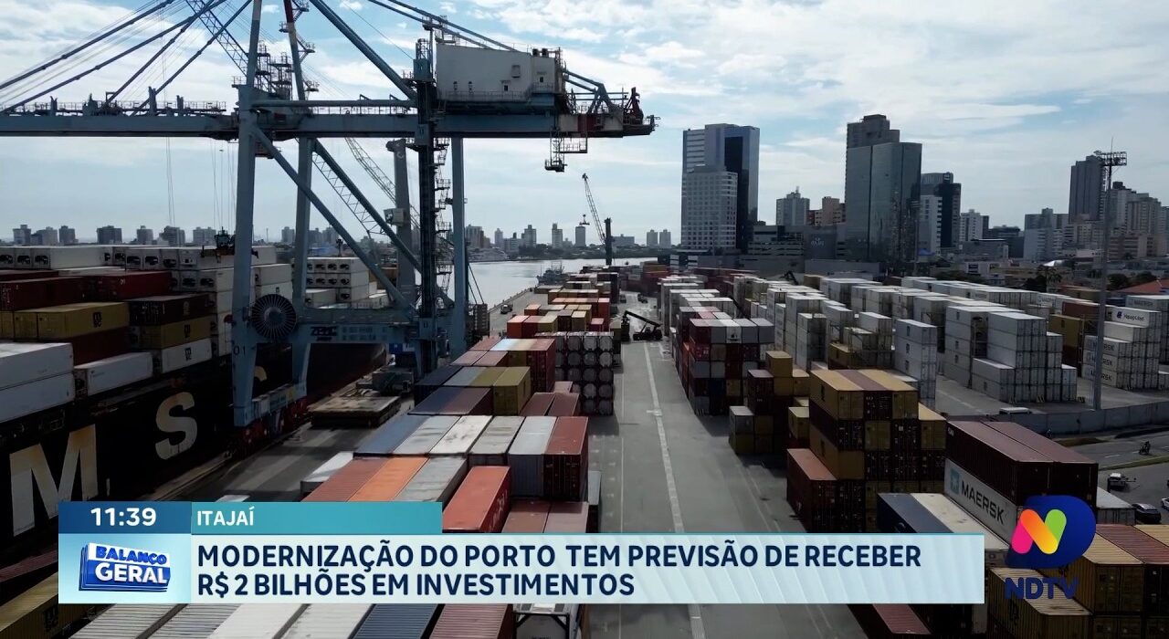 Porto de Itajaí Recebe Investimento de R$ 2 Bilhões para Modernização