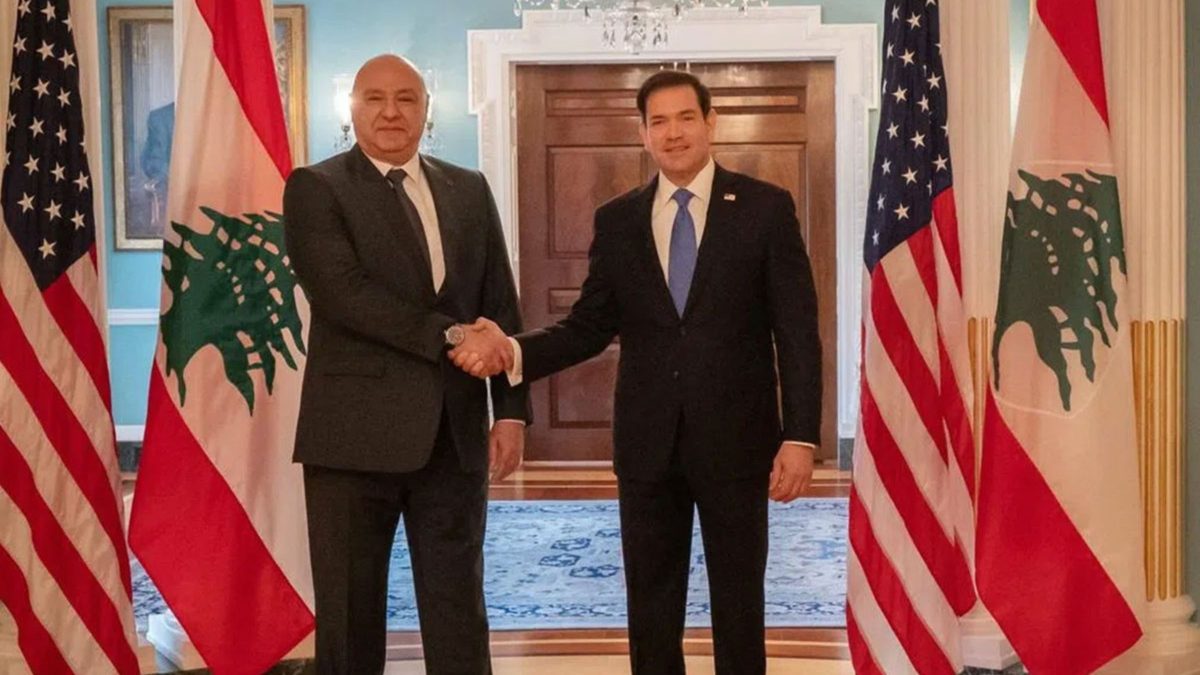 Presidente do Líbano se reúne com Marco Rubio em Washington