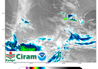 Temporais atingem Santa Catarina com risco de granizo e ventos fortes