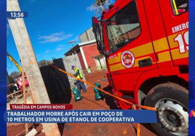 Tragédia em obra de usina de etanol em Santa Catarina: homem morre após queda de poço