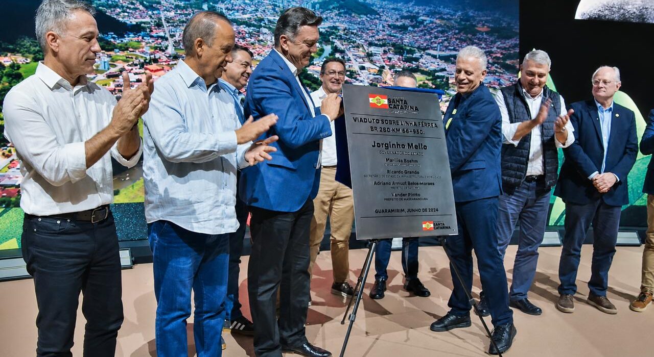 Viaduto do Mannes é inaugurado e começa a operar na BR-280