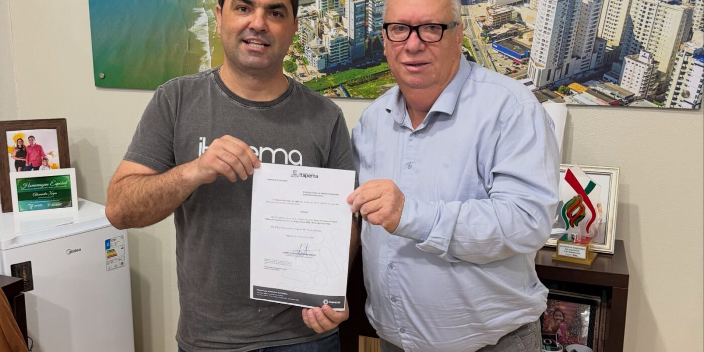 Vice-prefeito Eurico Osmari assume comando da Prefeitura de Itapema