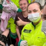 Bebê nasce dentro de ambulância na BR-101 em Itapema após pais pedirem socorro