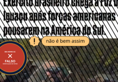 Vídeo do Exército em Foz do Iguaçu é de exercício militar, não de resposta a EUA