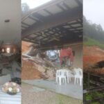 Chuva forte causa estragos em mais de 10 cidades de SC; mulher morre e filha fica ferida em deslizamento