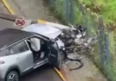 Homem é conduzido à delegacia após perseguir mulher e bater carro em poste em Itapema