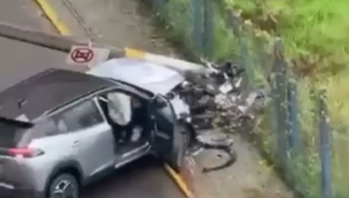 Homem é conduzido à delegacia após perseguir mulher e bater carro em poste em Itapema