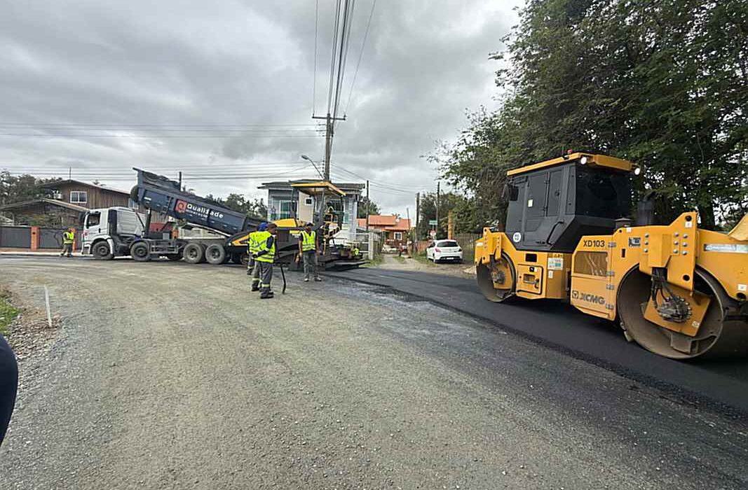 Itapema Avança com Pavimentação Asfáltica na Estrada Geral do Sertão do Trombudo