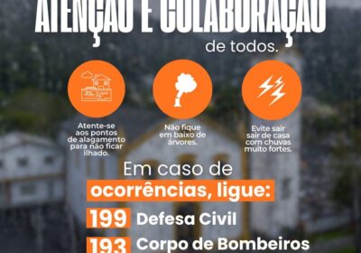 Porto Belo entra em alerta para temporais e chuva intensa nesta segunda-feira