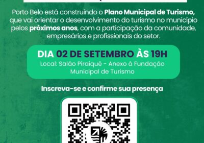 Porto Belo promove primeiro seminário para construção do novo Plano Municipal de Turismo