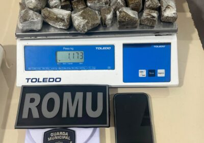 ROMU apreende 1,2 kg de maconha dividido em 55 porções no bairro Morretes, em Itapema
