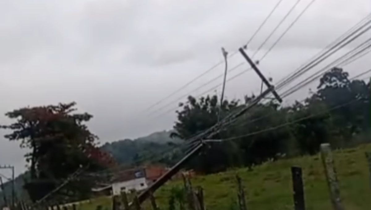 Vento forte deixa 1,6 mil unidades sem energia em Porto Belo