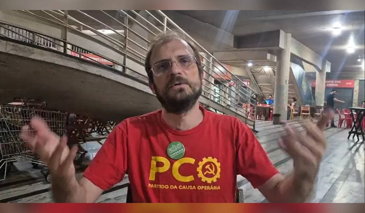 Candidato do PCO ao governo de Minas compara perseguição do STF a bolsonaristas com casos de Lula e Dilma