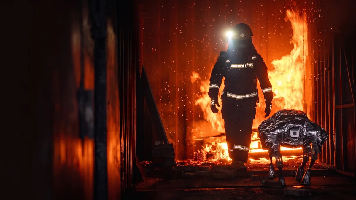 Empresa chinesa apresenta cães-robô capazes de atravessar fogo para ajudar bombeiros