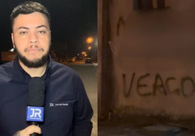 Homem aciona PMSC após ser xingado em pichação feita pela ex-mulher no muro de casa em Itapema