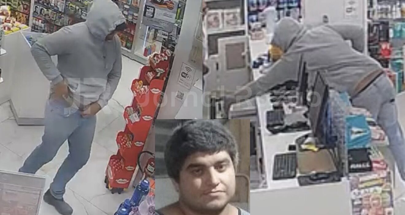 Homem invade farmácia com faca, rouba dinheiro do caixa e é preso minutos depois em Porto Belo