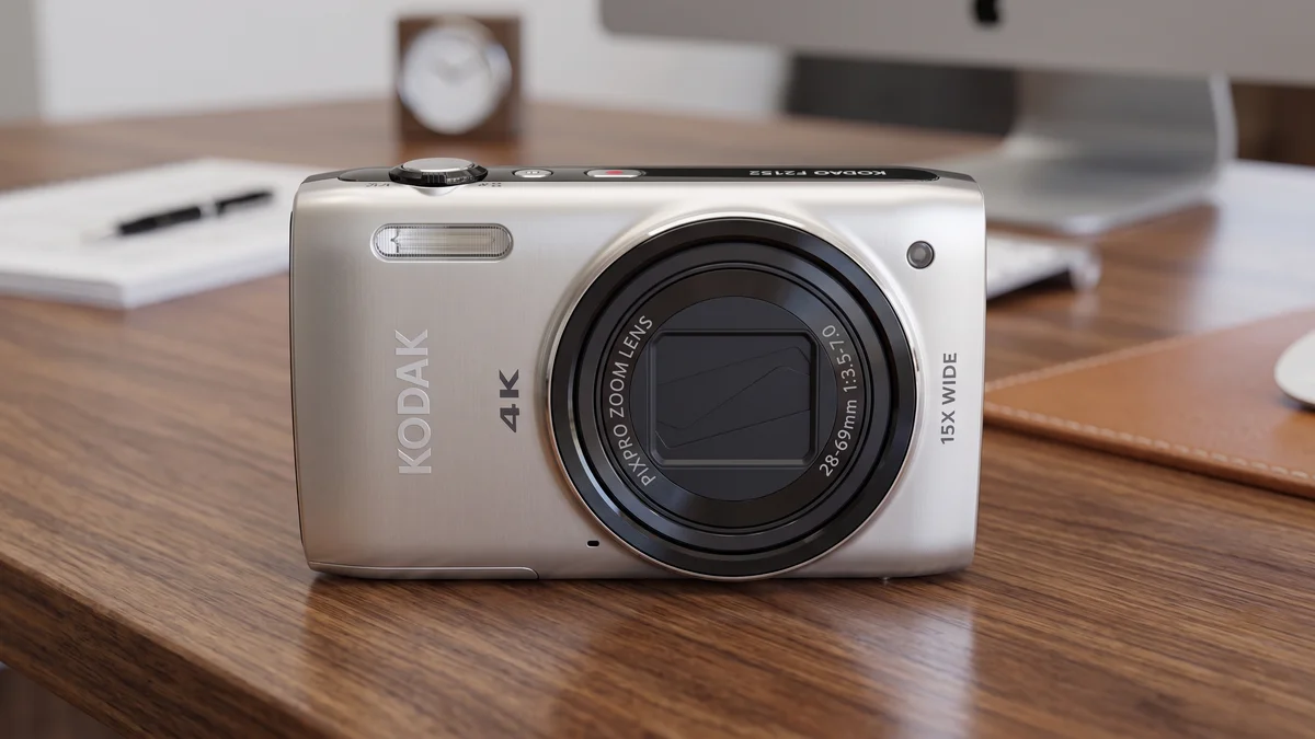 Kodak apresenta nova câmera compacta com visual retrô e zoom óptico de 15x