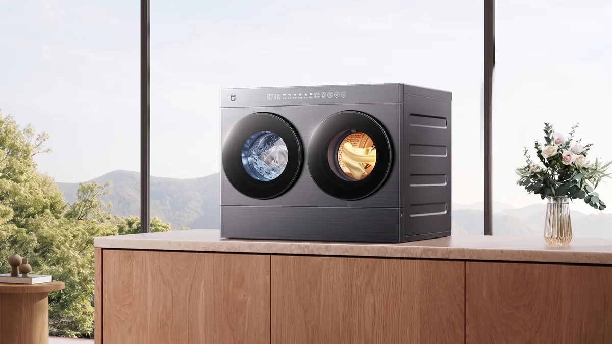 Xiaomi lança máquina compacta que lava e seca roupas em apenas 40 minutos